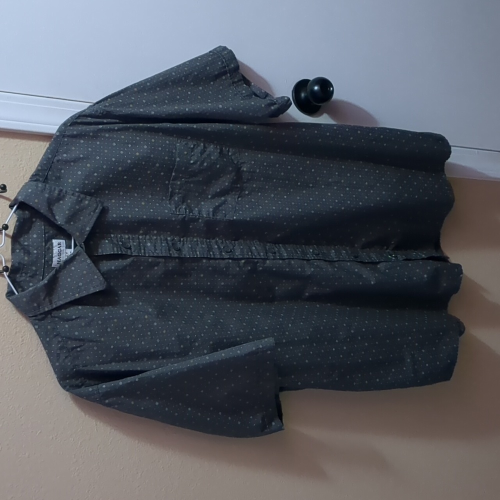 Haggar Men's Button Down Short Sleeve Shirt